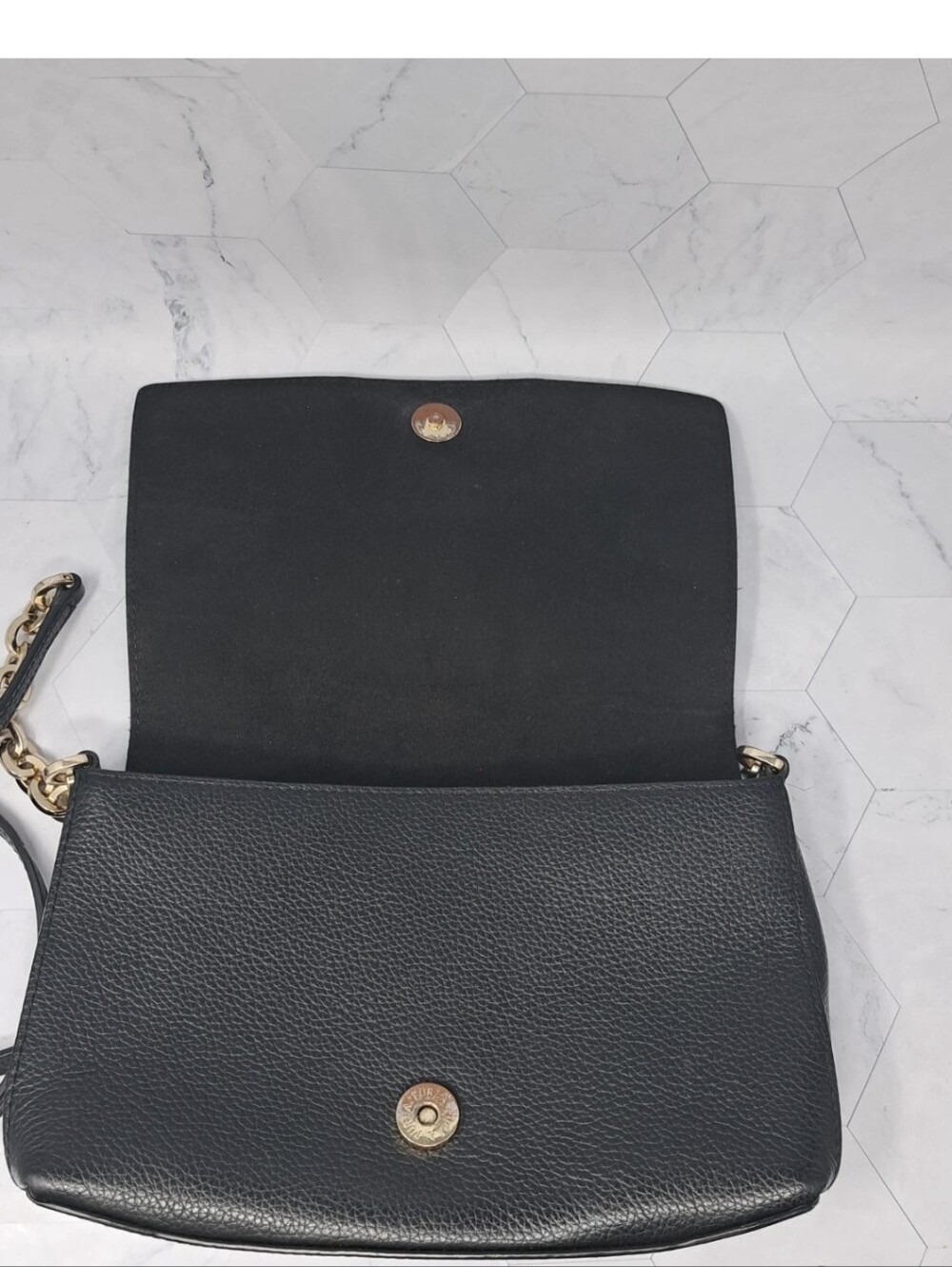 Furla Joanne Pebbled Leather  Bag - Black - Picture 5 of 10